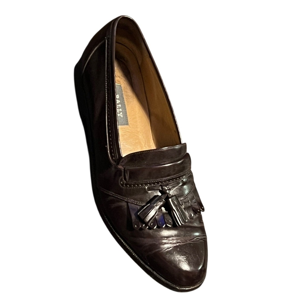 Bally Moresco Brown Tassel Kiltie Loafers Size US 9 D Made in Italy - Picture 5 of 9